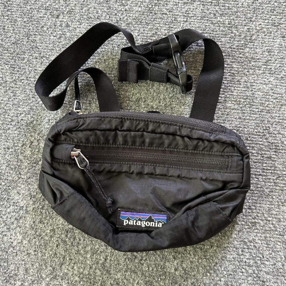 Patagonia Lightweight Travel Mini Hip Pack Waist Bag Black Fanny Hiking Gear